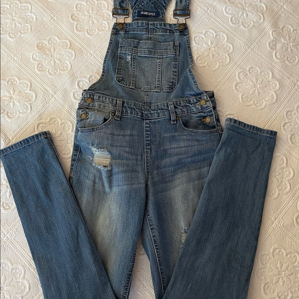 Denim overalls